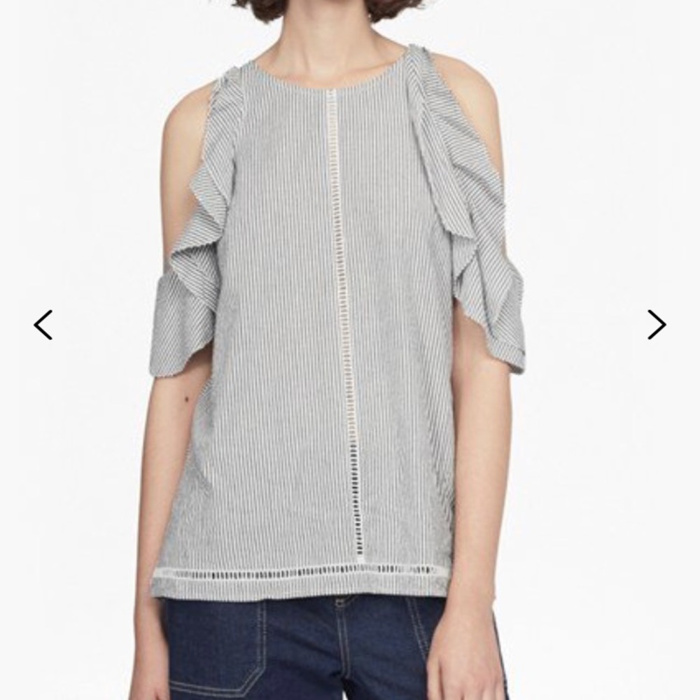 French Connection Cold Shoulder Top